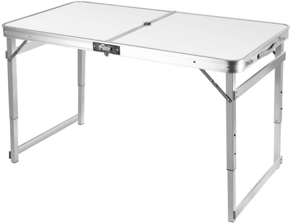 Folding Camping Table Aluminium Portable Picnic Outdoor BBQ Desk 4 Cloth Stool