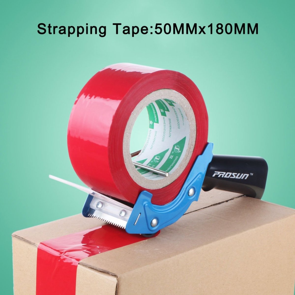 Prosun Packing Tape Dispenser Gun 48mm Roll Sticky Packaging Dispenser Low Noise 2pcs