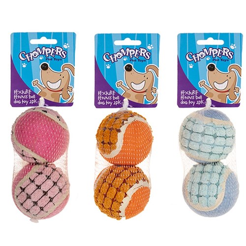 Chompers TENNIS BALL 2PK-(1pc Random Colour)