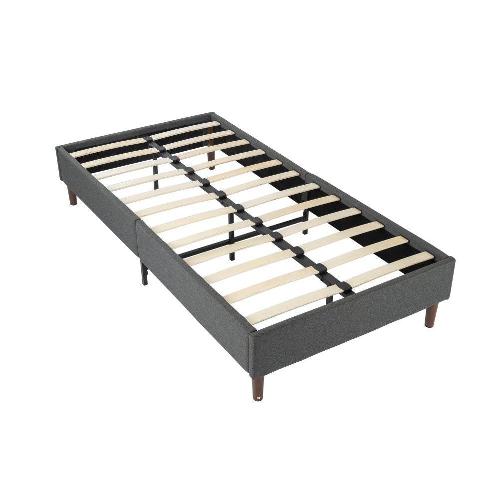 Bed Frame Mattress Foundation (Dark Grey) &#8211; Queen