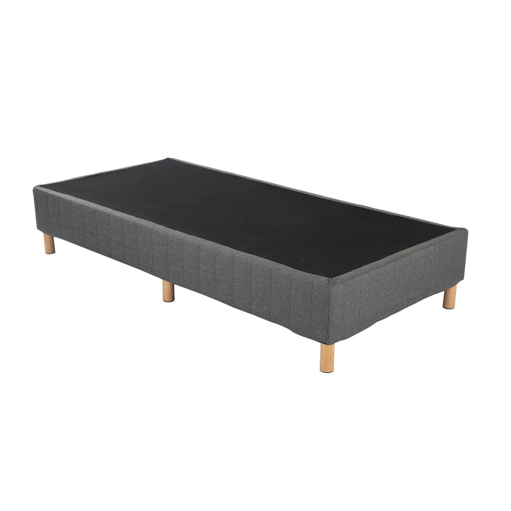 Metal Bedframe Mattress Foundation (Dark Grey) &#8211; Double