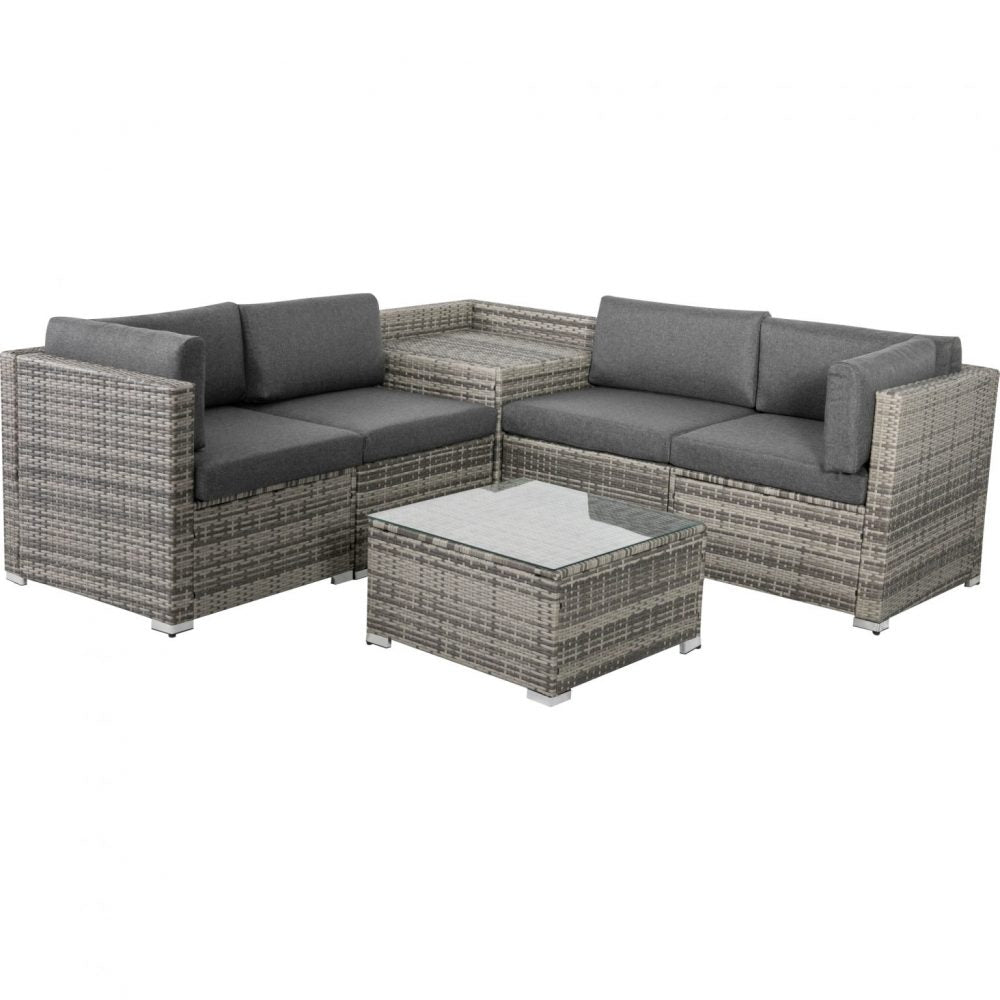 6PCS Outdoor Modular Lounge Sofa Coogee &#8211; Grey