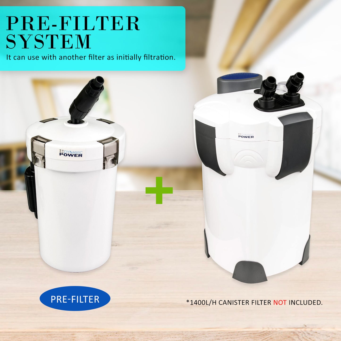 Dynamic Power Aquarium External Canister Filter 400L/H