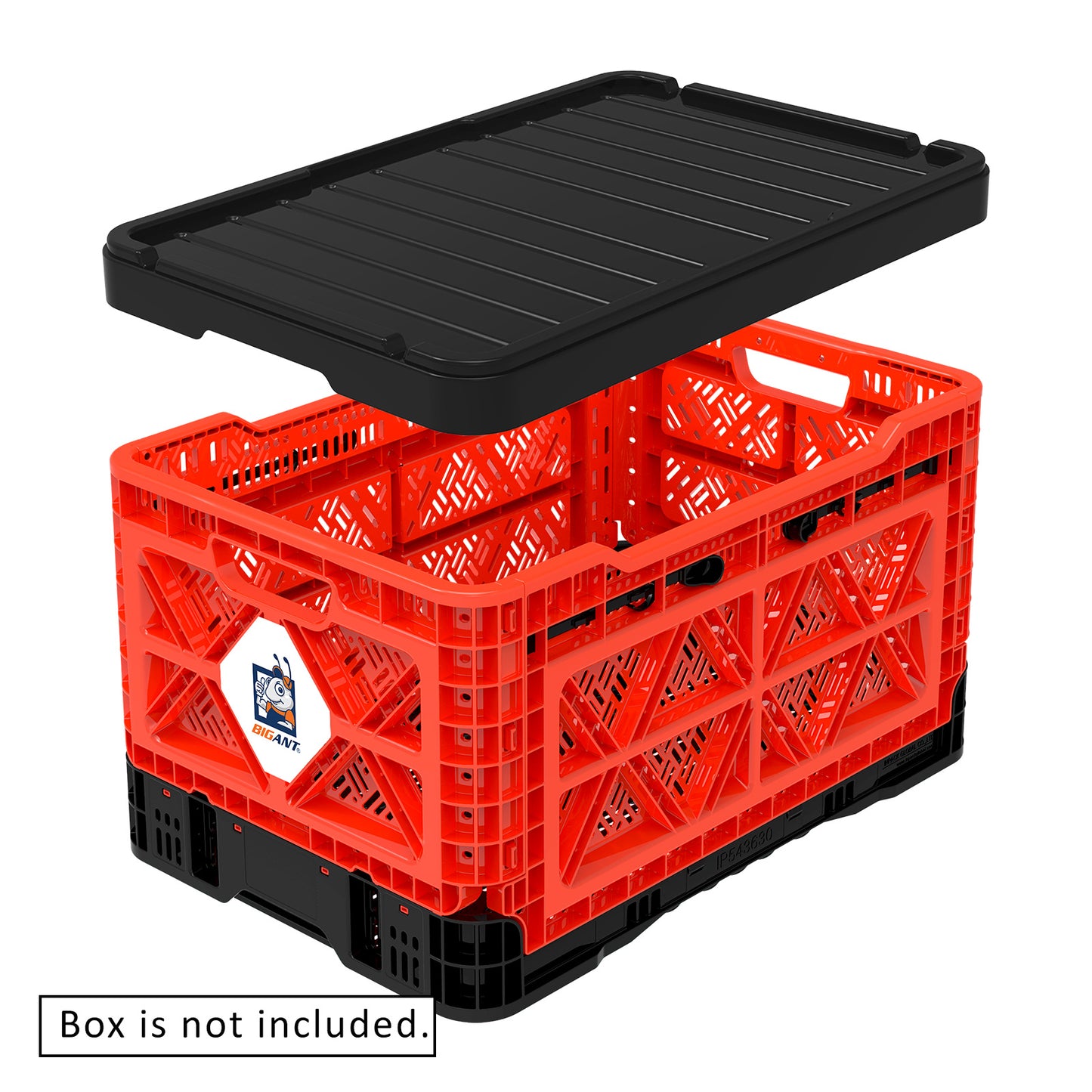 BigAnt Black Cap for Smart Foldable Stackable Crate 48L