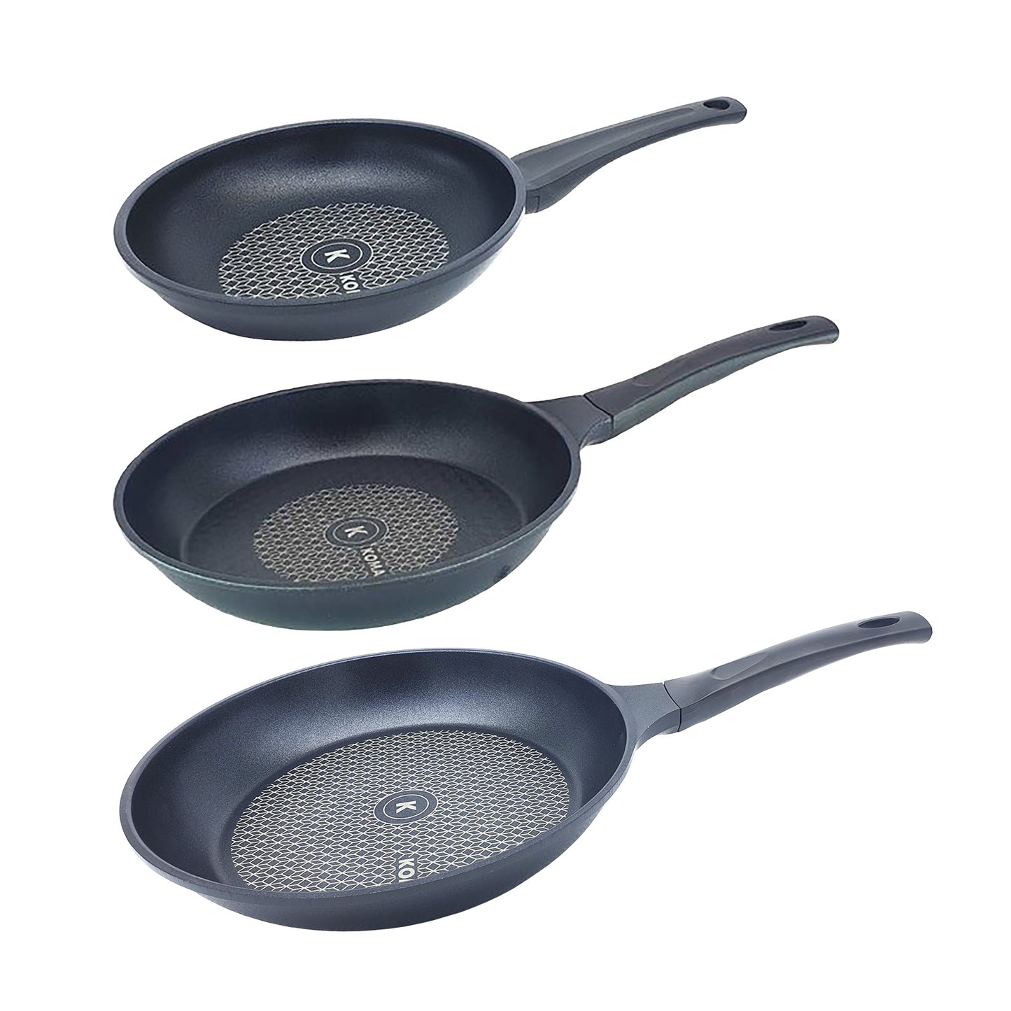 KOMAN 20 26 28cm Set Titanium Coating Frying Pan Non-Stick