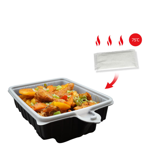 Sirak Food 30 Pack Dalat Heating Lunch Box Container 33cm Rectangle + Heating Bag