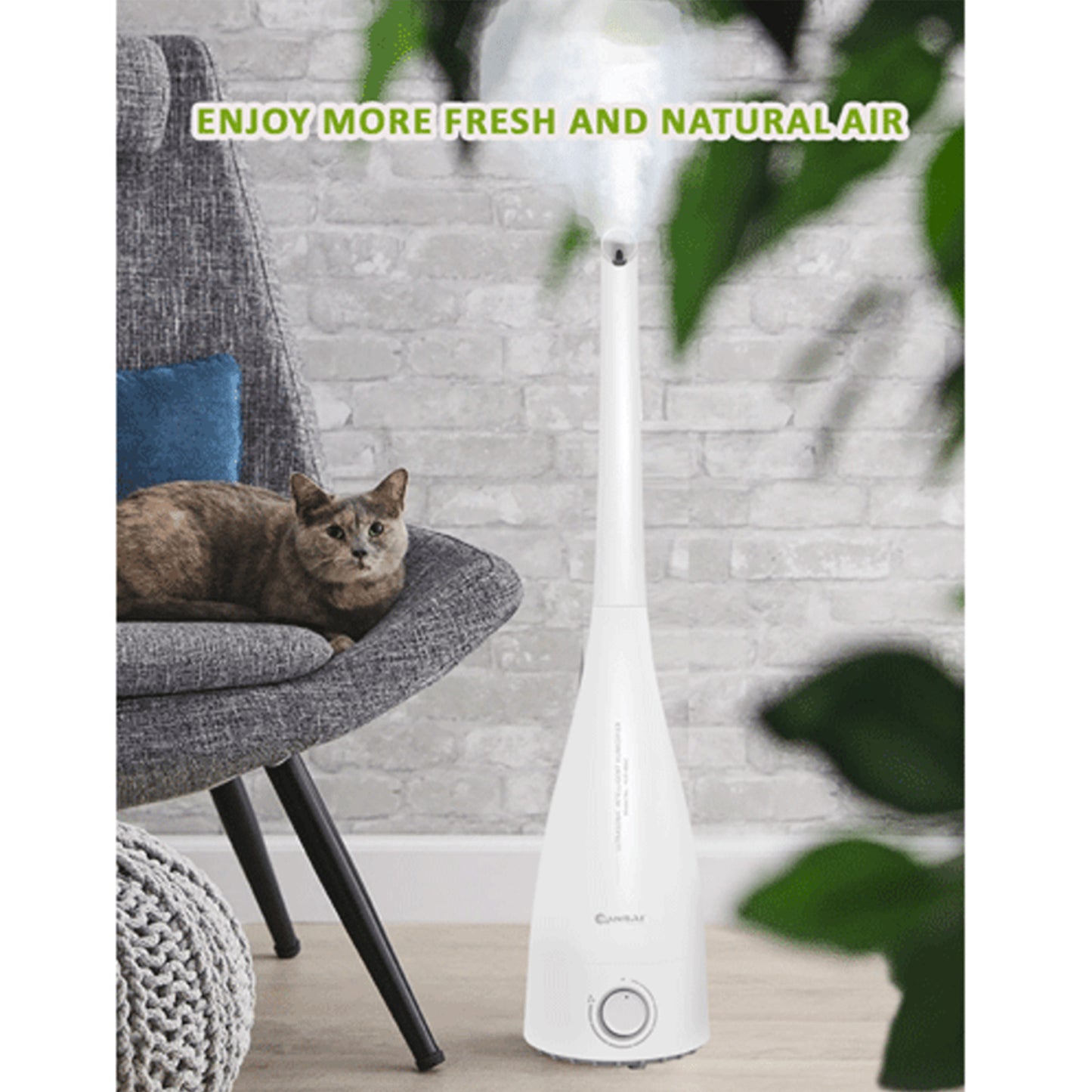 SANSAI 3.3L White Air Humidifier Ultrasonic Cool Mist