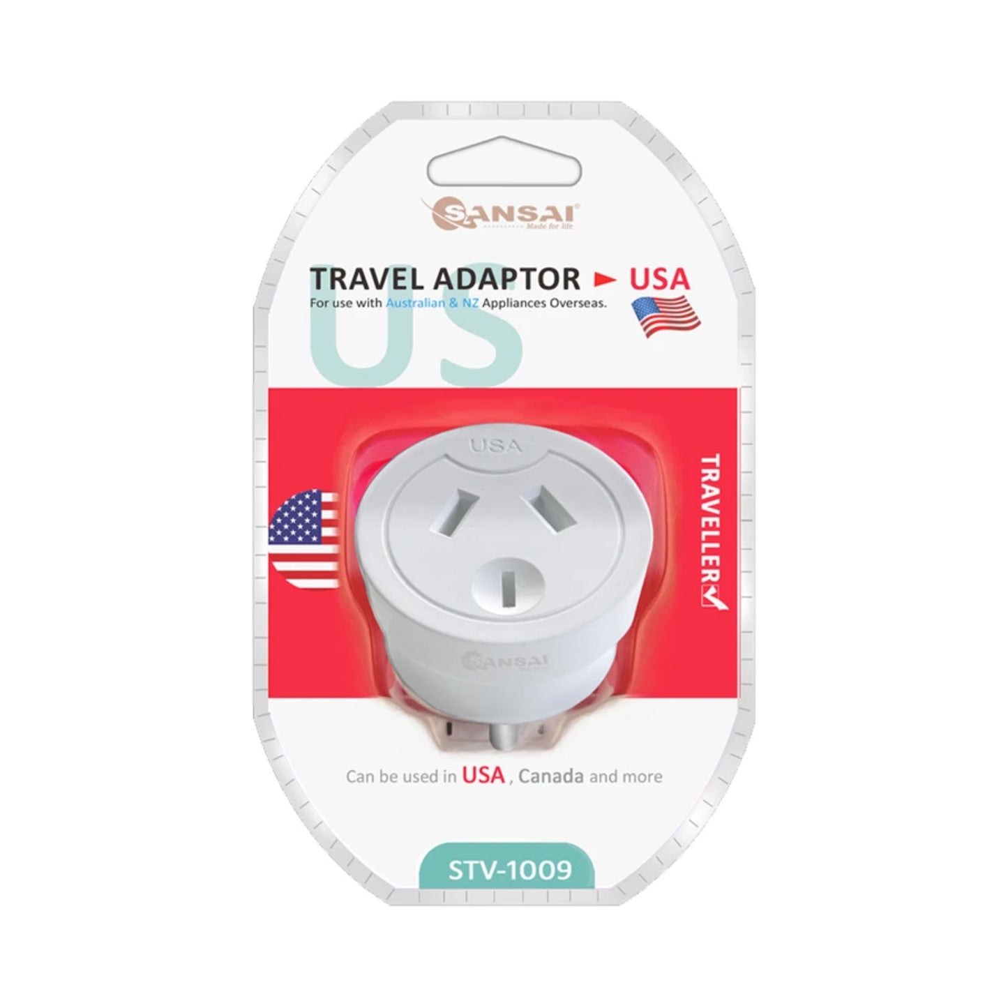 Sansai Travel Adaptor Australia/NZ to USA