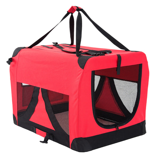 Paw Mate Red Portable Soft Dog Cage Crate Carrier XXXL