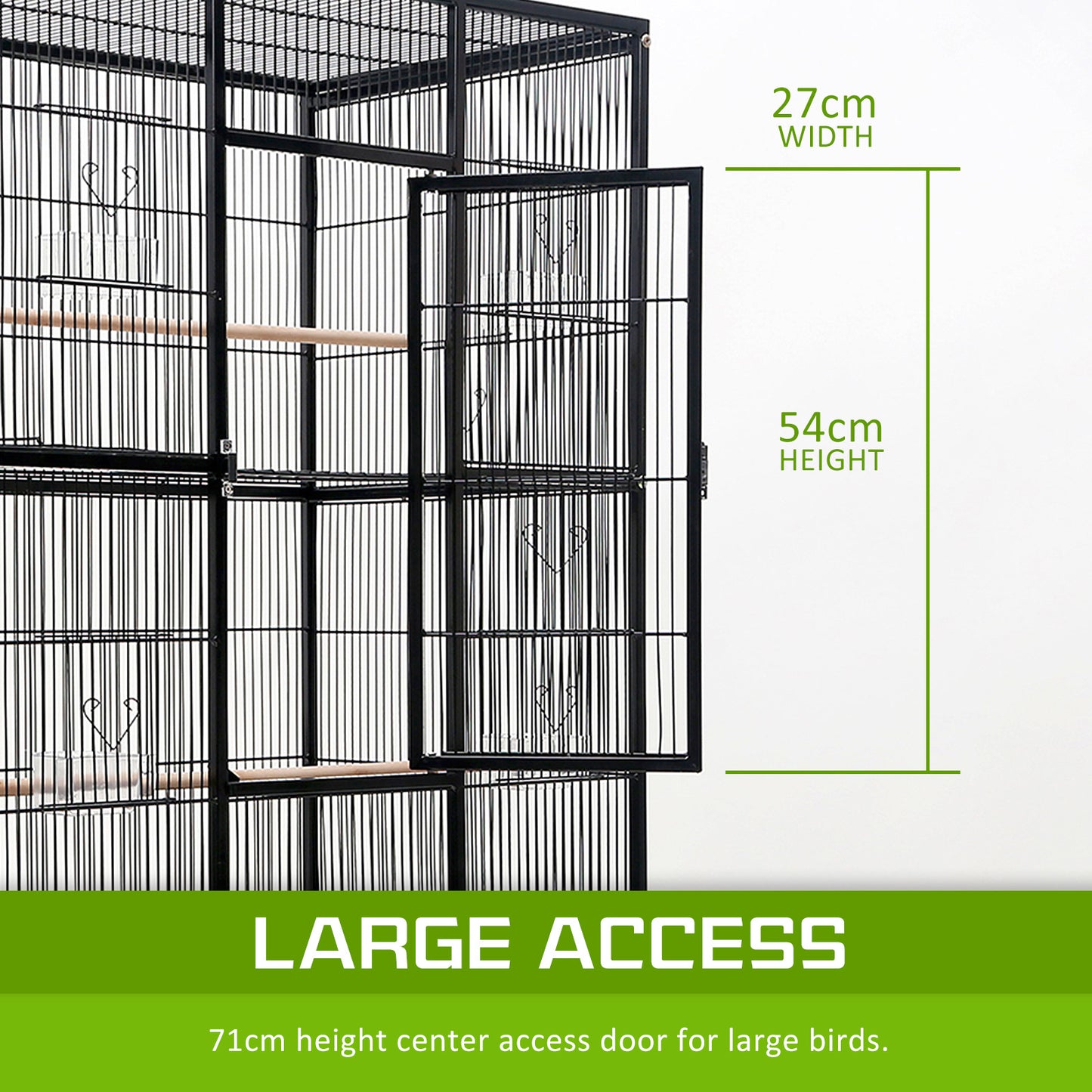 Paw Mate 137cm Bird Cage Parrot Aviary Melody