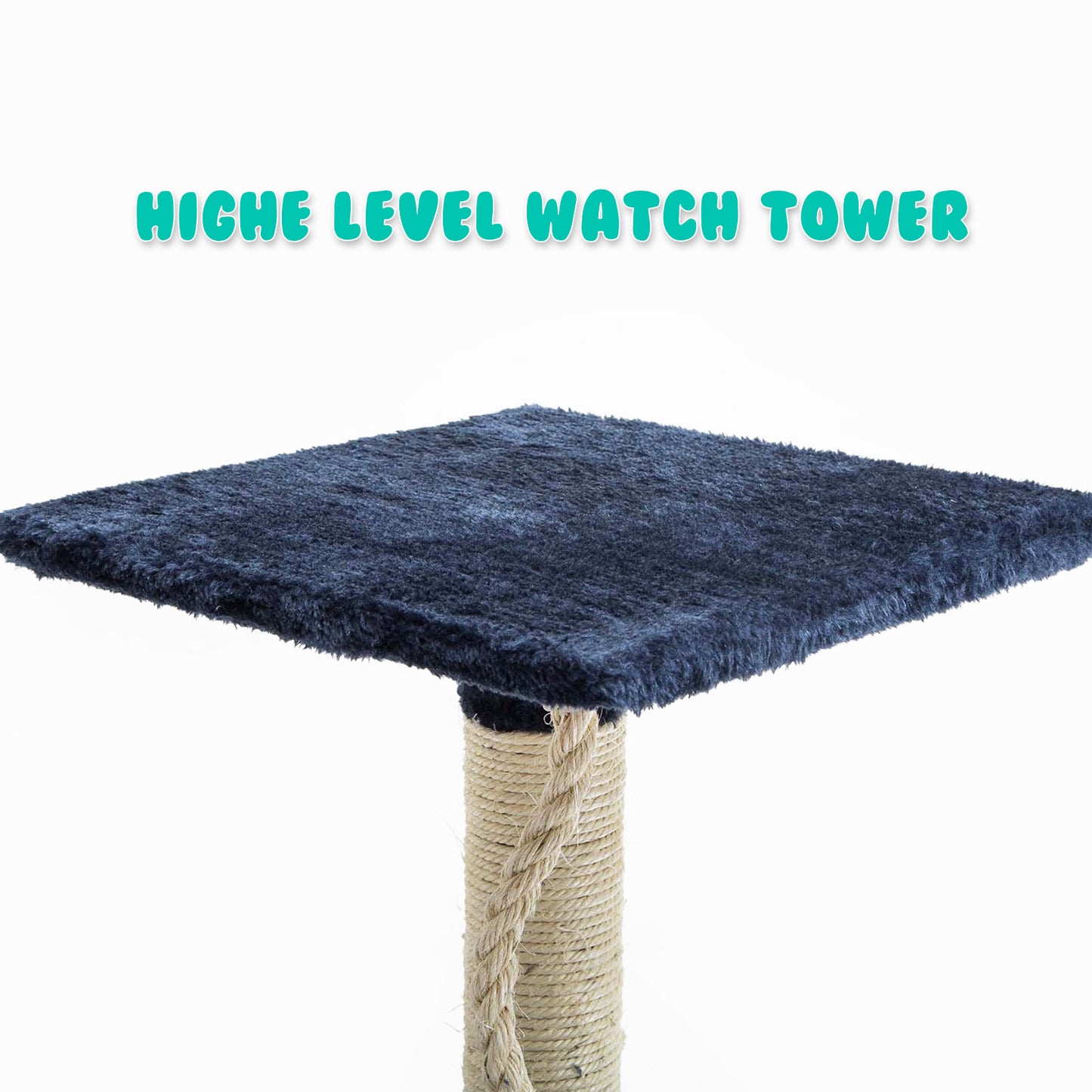 Paw Mate 120cm Blue Cat Tree Bear Multi Level Scratcher