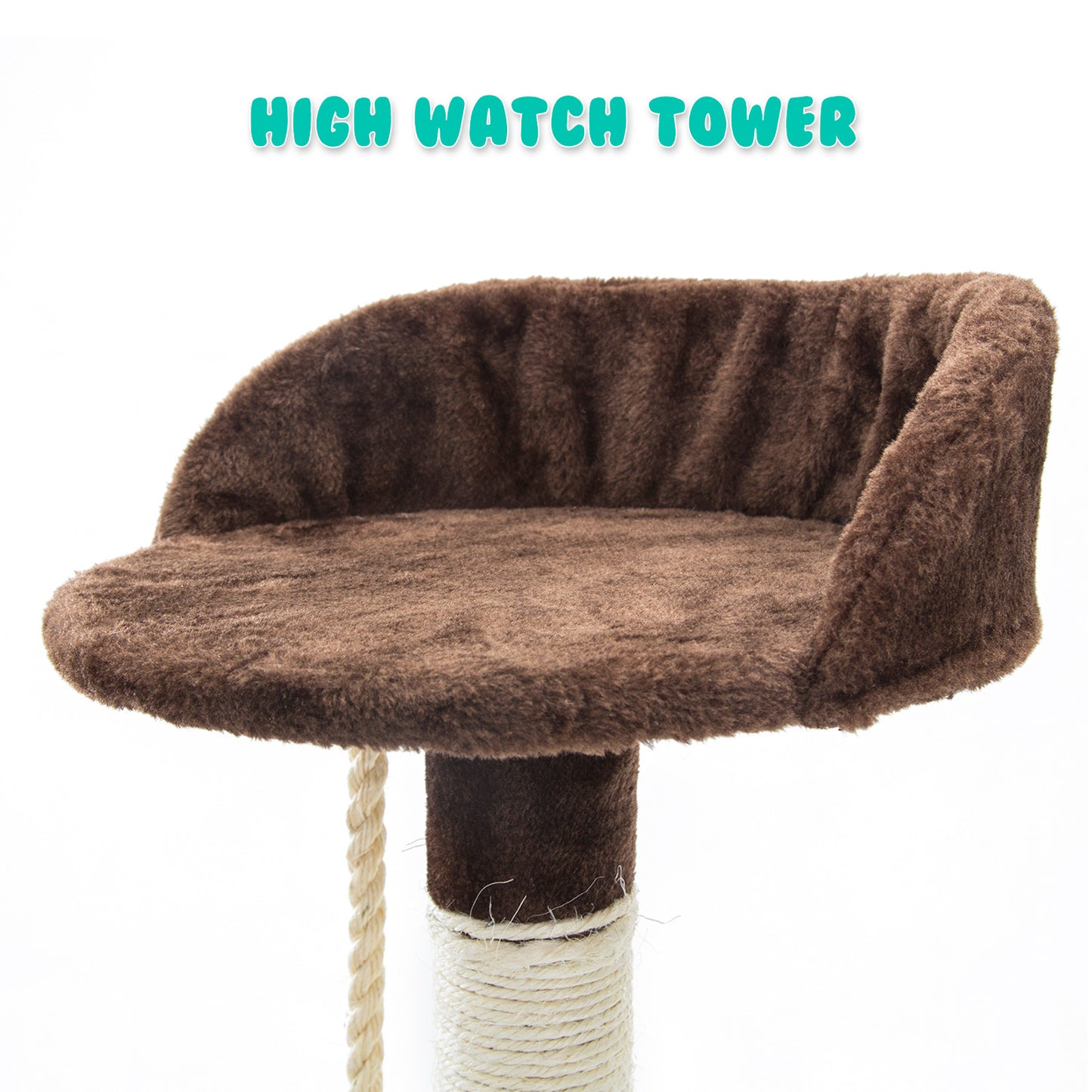 Paw Mate 170cm Brown Cat Tree Fuji Multi Level Scratcher