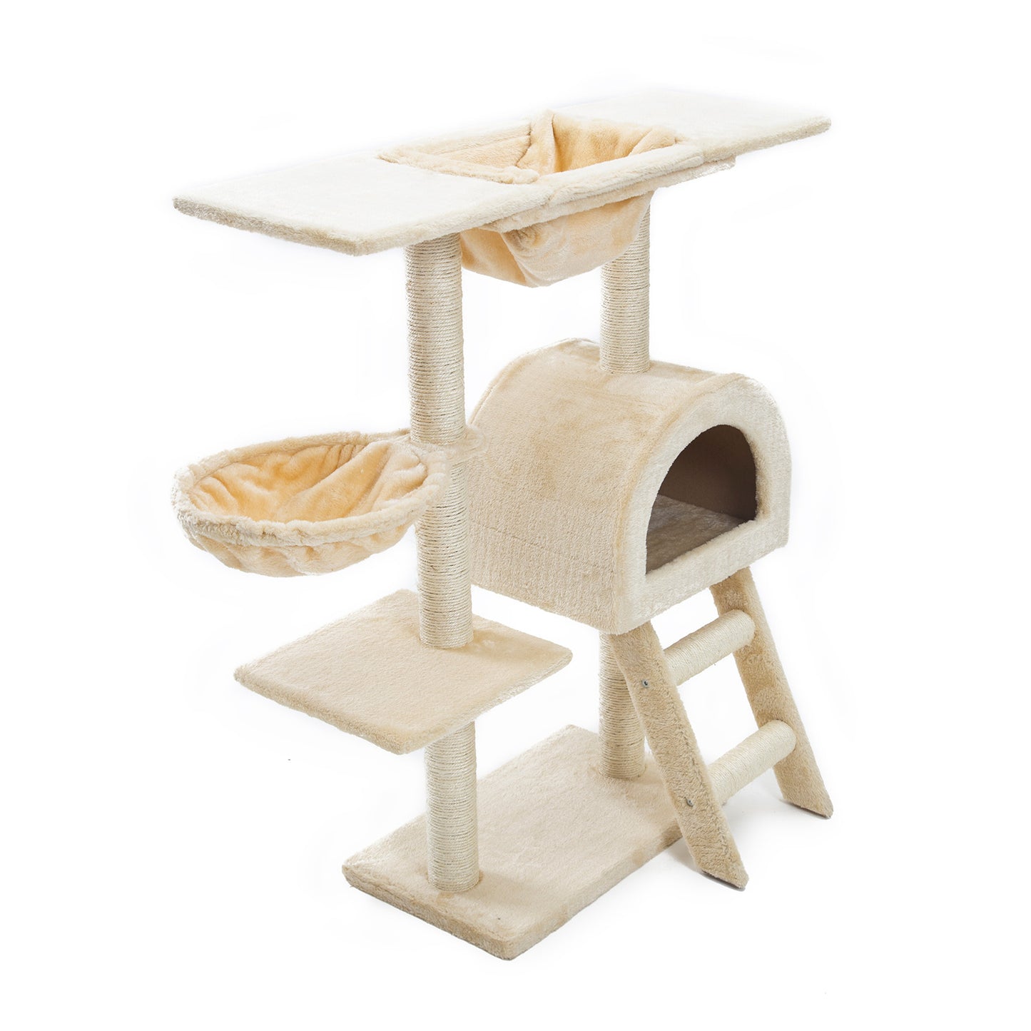 Paw Mate 100cm Beige Cat Tree Atacama Multi Level Scratcher