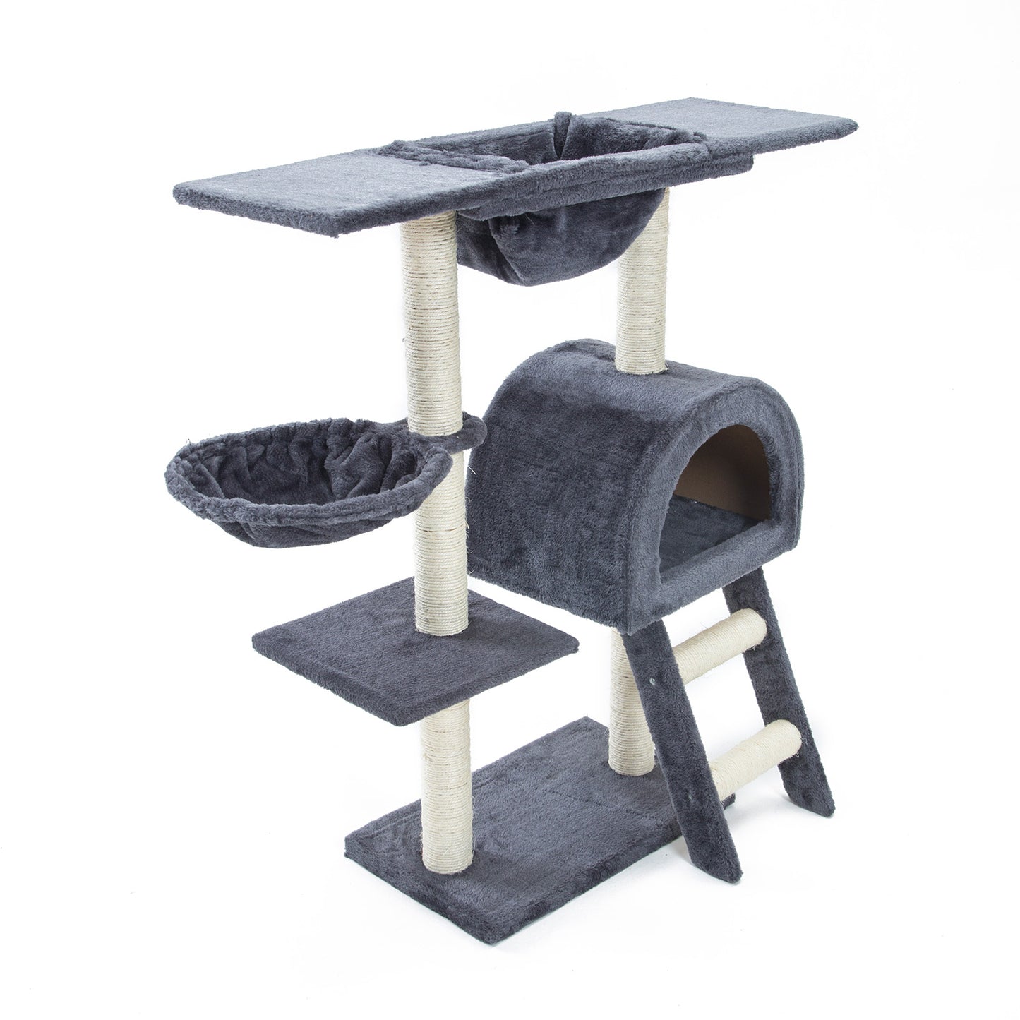 Paw Mate 100cm Grey Cat Tree Atacama Multi Level Scratcher