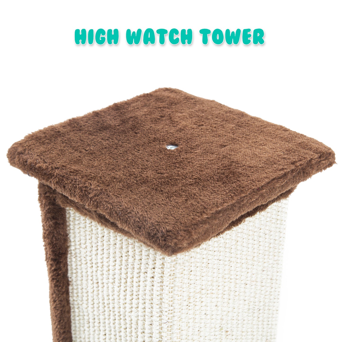 Paw Mate 92cm Brown Cat Tree Noppo Multi Level Scratcher