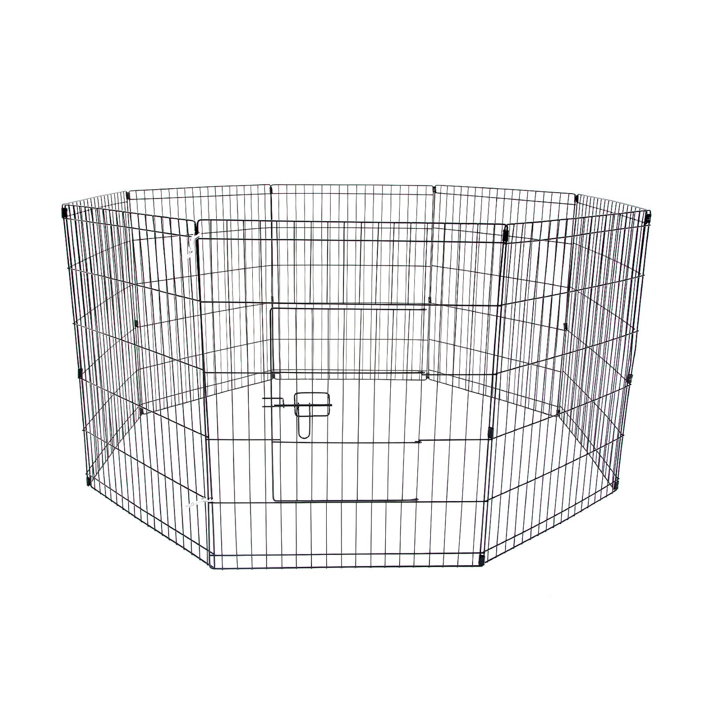 Paw Mate Pet Playpen 8 Panel 24in Foldable Dog Exercise Enclosure Fence Cage