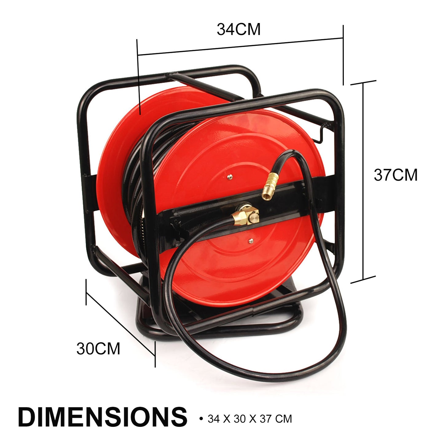 Dynamic Power Air Hose Reel Automotive Industrial 30m 360 Swivel