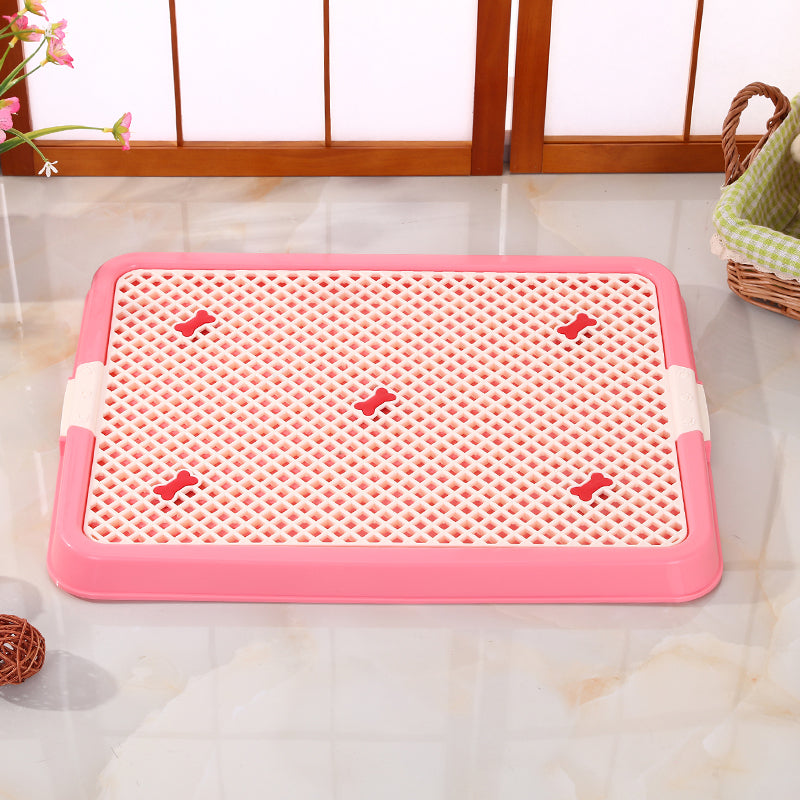 YES4PETS Small Portable Dog Potty Training Tray Mat Pet Puppy Toilet Trays Loo Pad Pink