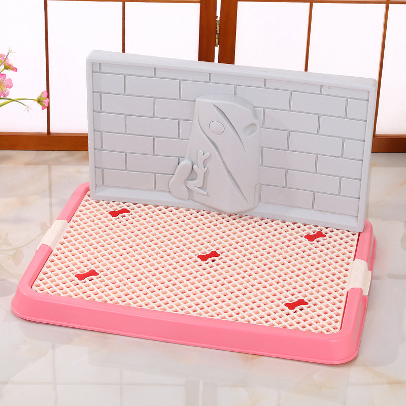 YES4PETS Small Portable Dog Potty Training Tray Pet Puppy Toilet Trays Loo Pad Mat Pink