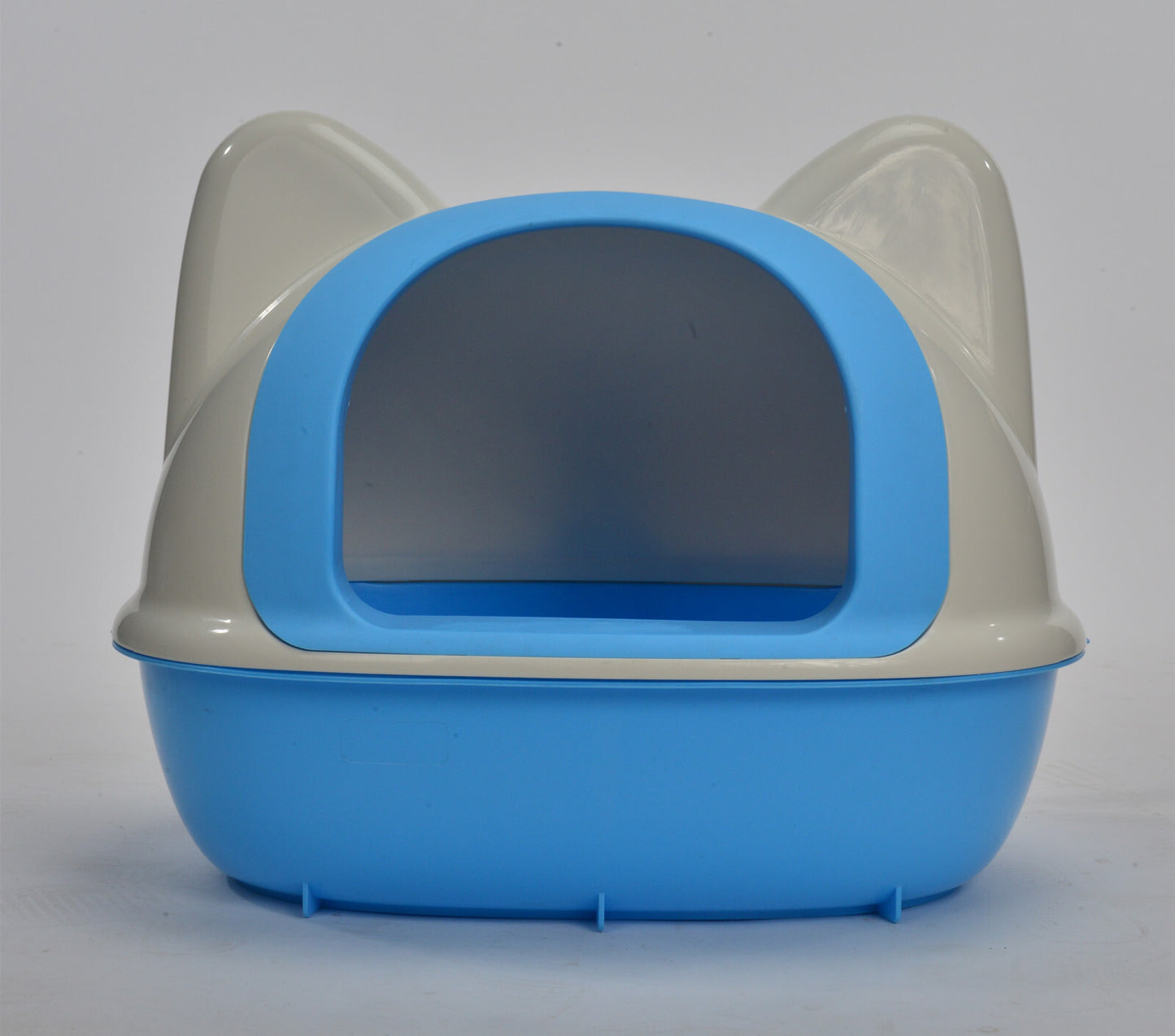 YES4PETS Large Hooded Cat Toilet Litter Box Tray House With Scoop Blue