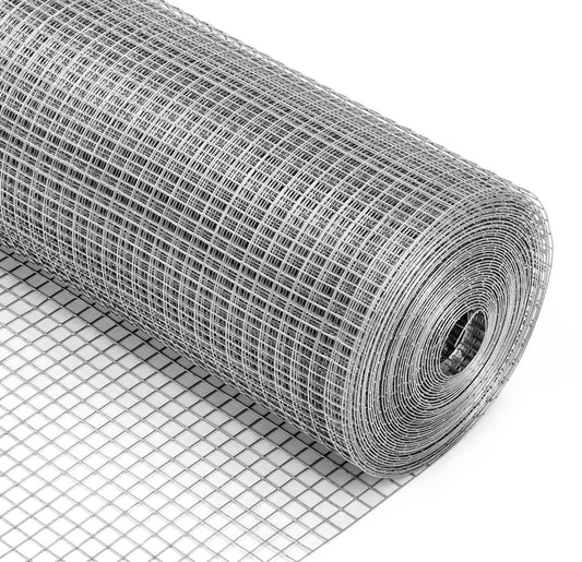 YES4PETS 1 x 50M Galvanised Wire Mesh Garden Pet Chicken Coop Fencing Bird Netting Mesh