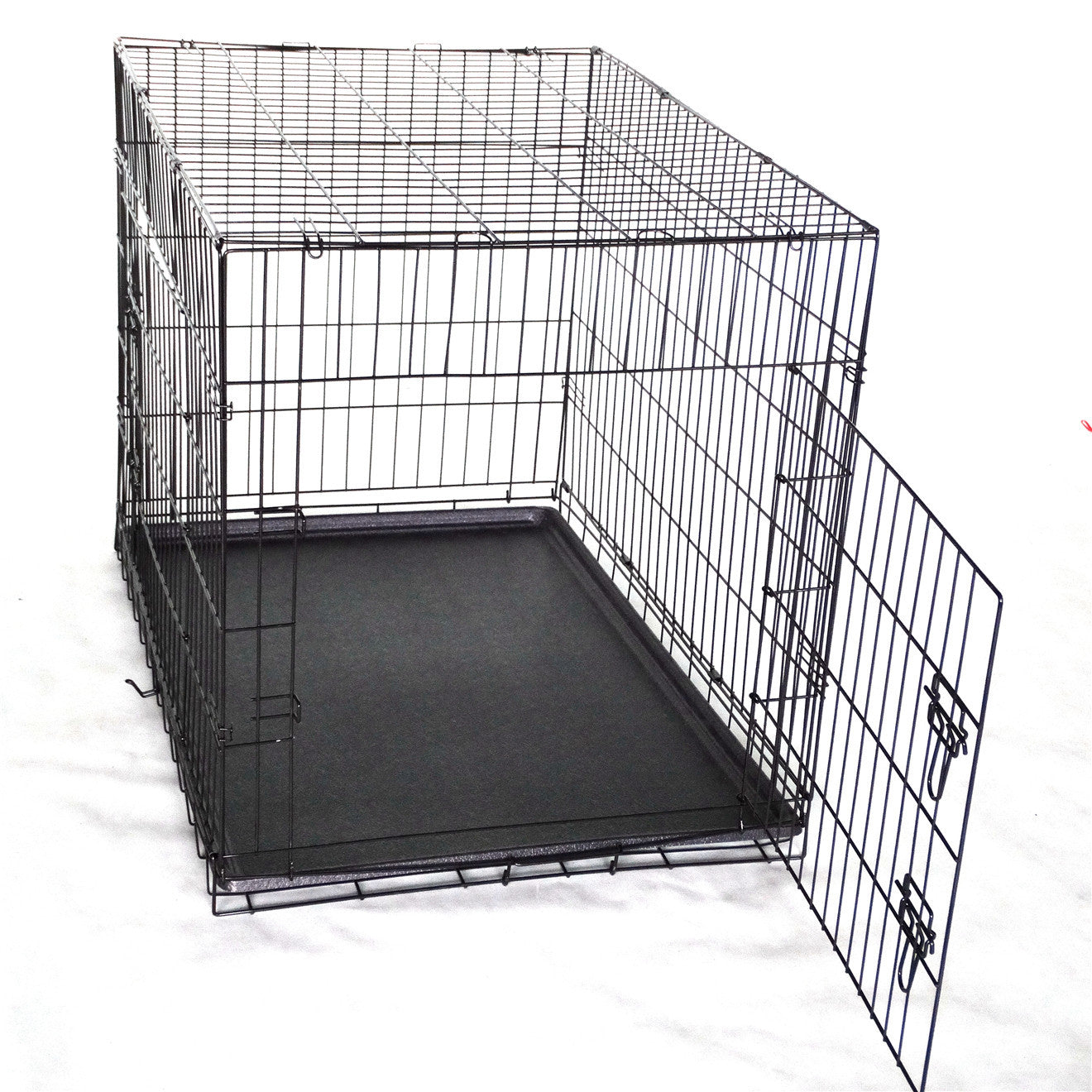 YES4PETS 30' Collapsible Metal Dog Crate Cage Cat Carrier With Tray