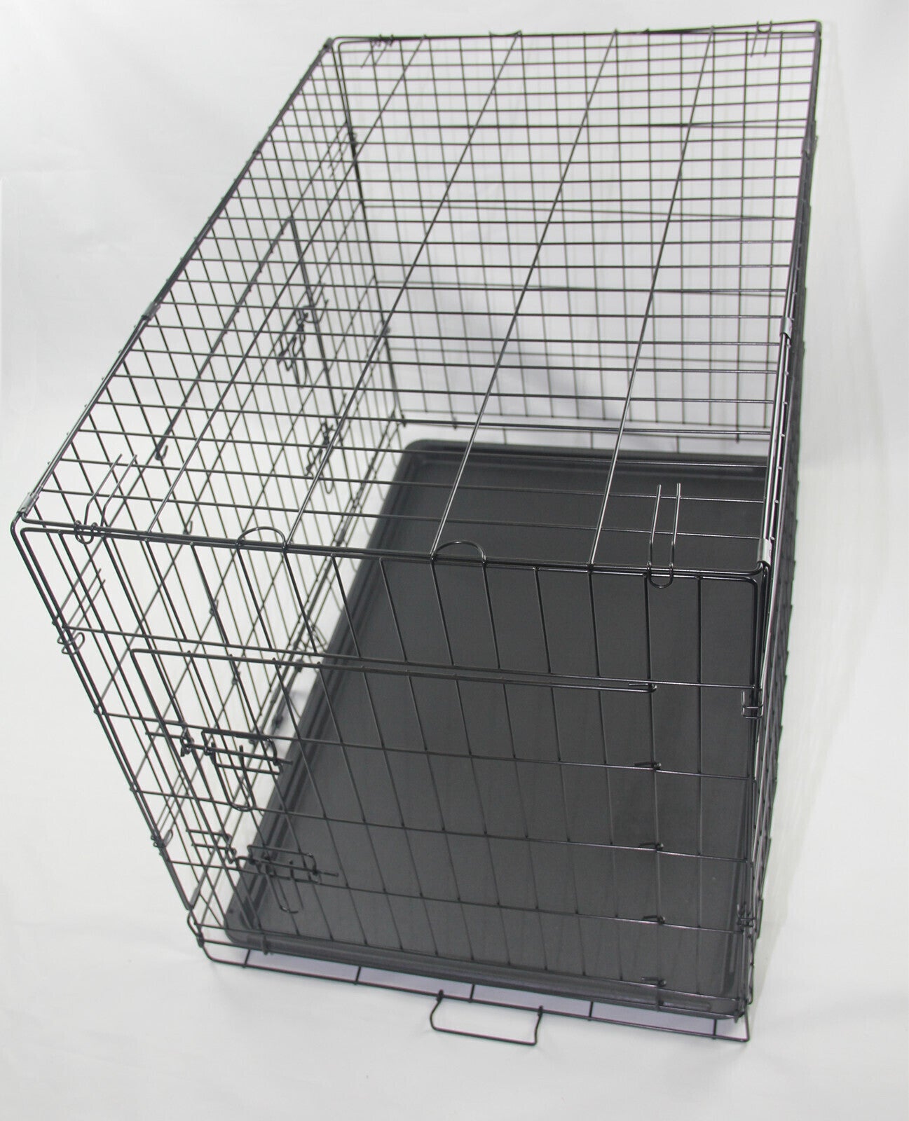 30' Portable Foldable Dog Cat Rabbit Collapsible Crate Pet Cage with Blue Cover Mat