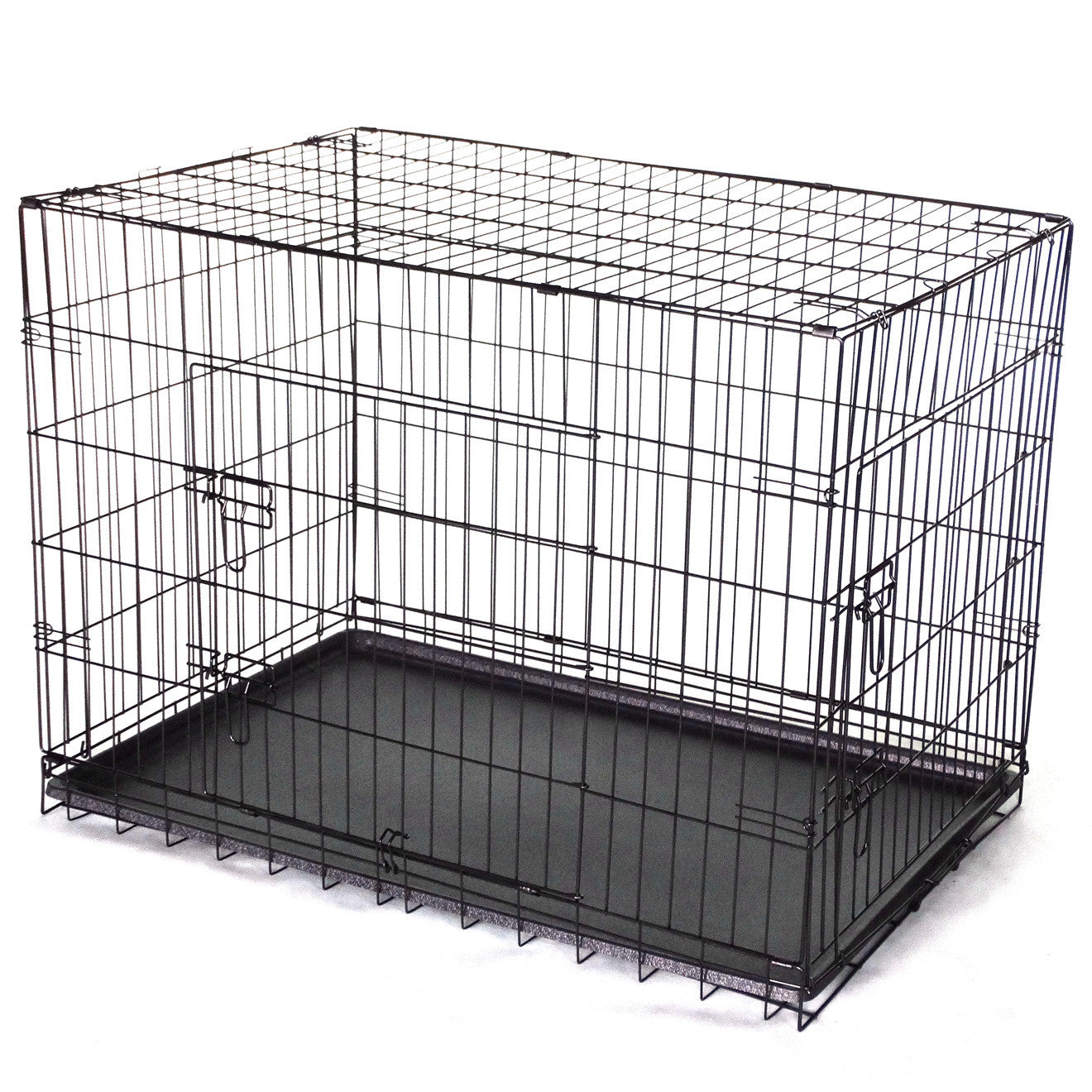 YES4PETS 48' Collapsible Metal Pet Dog Crate Cat Rabbit Cage With Mat