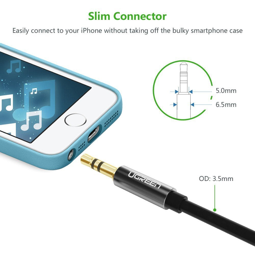 UGREEN 3.5mm Male to 3.5mm Male Audio Cable 1M (10733)