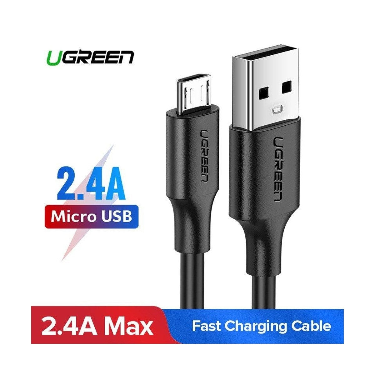 UGREEN USB 2.0 A to Micro USB Cable Nickel Plating 2m (Black)  60138