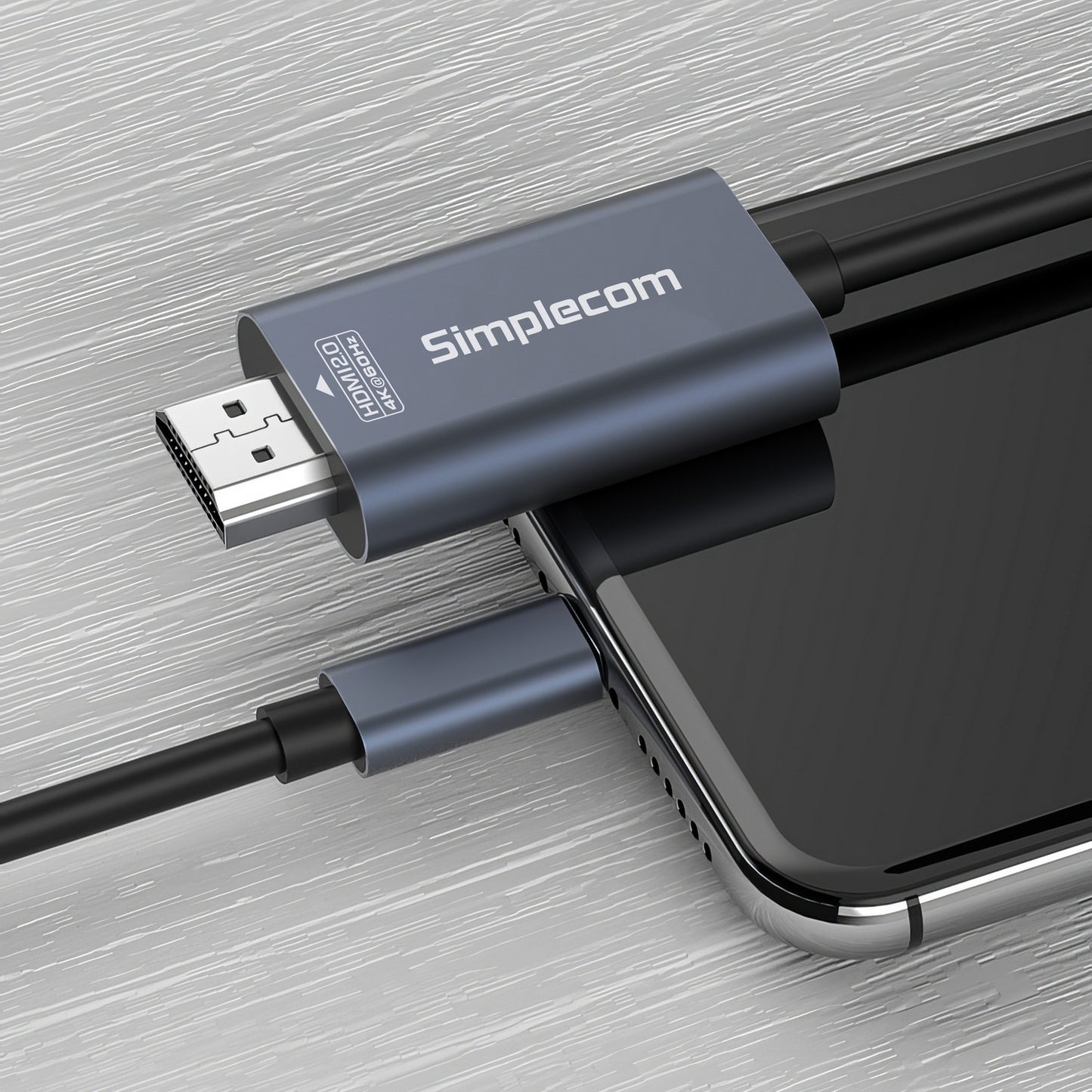 Simplecom DA322 USB-C Type-C to HDMI 2.0 Cable 2M HDCP 4K@60Hz