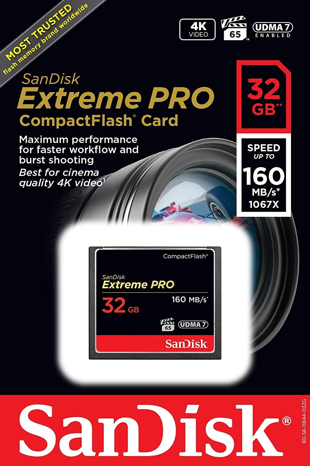 SanDisk Extreme Pro CFXP 32GB CompactFlash 160MB/s (SDCFXPS-032G)