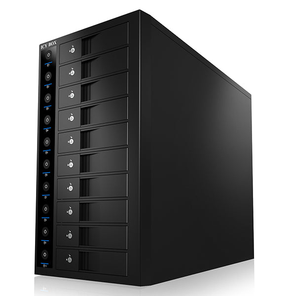 ICY BOX 10-Bay External SINGLE System for 10x SATA 3.5" I/II/III HDD  (IB-3810U3)