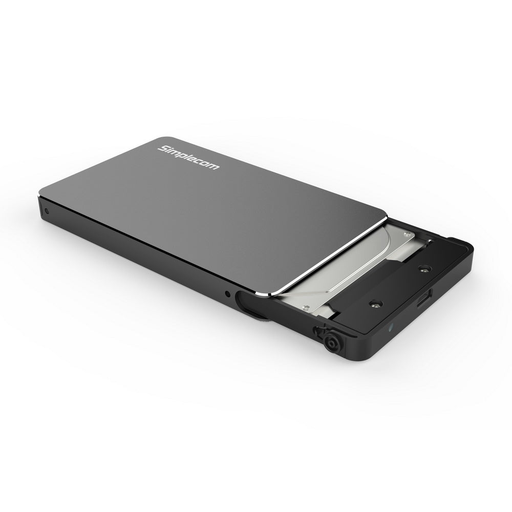 Simplecom SE219 Aluminium Tool-Free 2.5'' SATA HDD/SSD to USB 3.1 Type C Enclosure Black