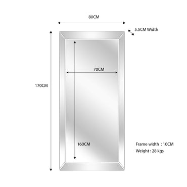 Mirror on Mirror - Medium 80cm x 170cm