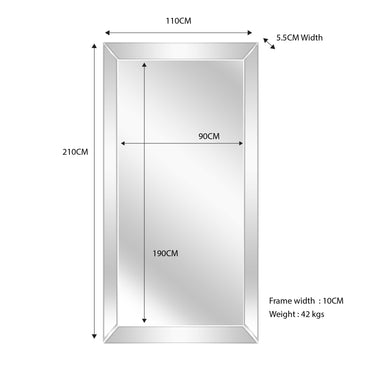 Mirror on Mirror - X Large 210cm x 110cm