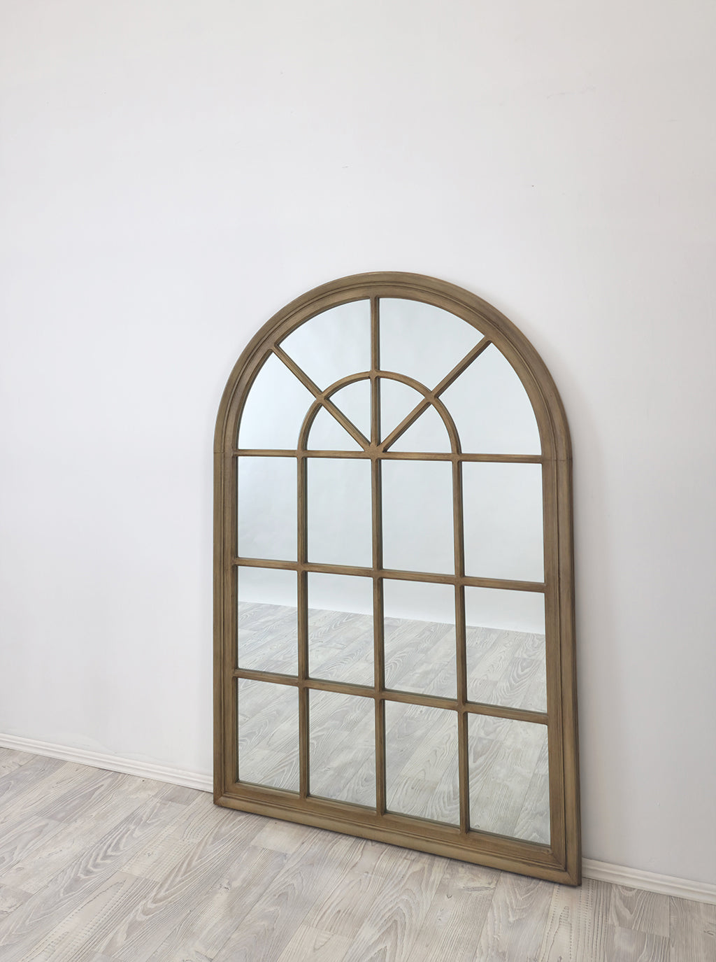 Window Style Mirror - Taupe Arch 100 CM x 150 CM