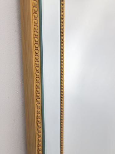 Gold Beaded Framed Mirror - X Large 190cm x 100cm