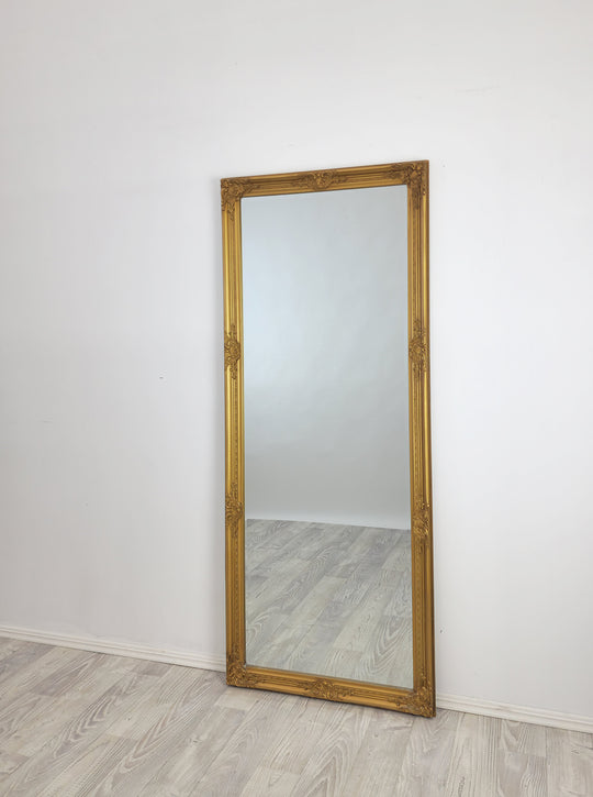 French Provincial Ornate Mirror - Country Gold - Medium 70cm x 170cm