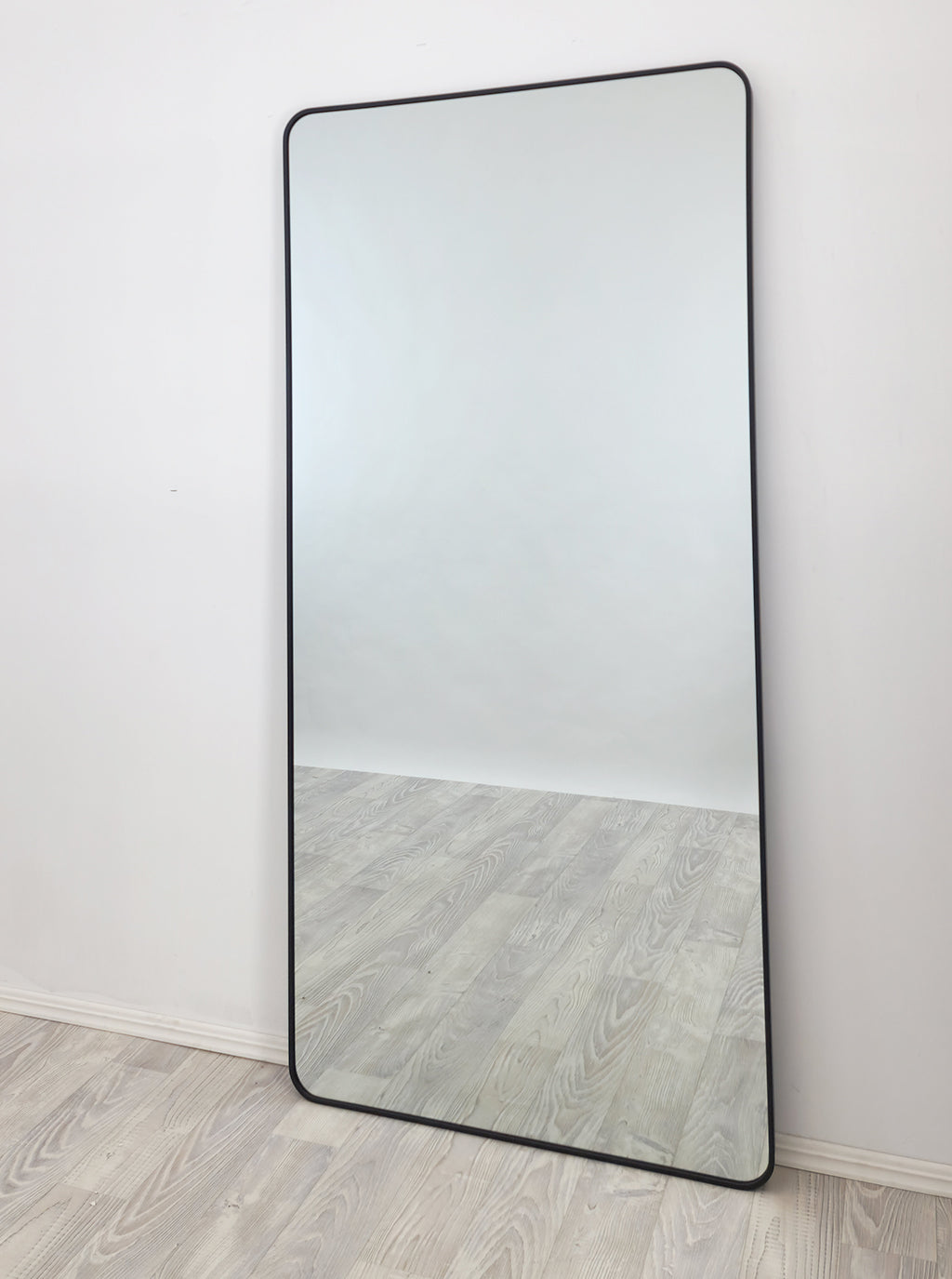 Black Metal Rectangle Mirror - X-Large 100cm x 200cm