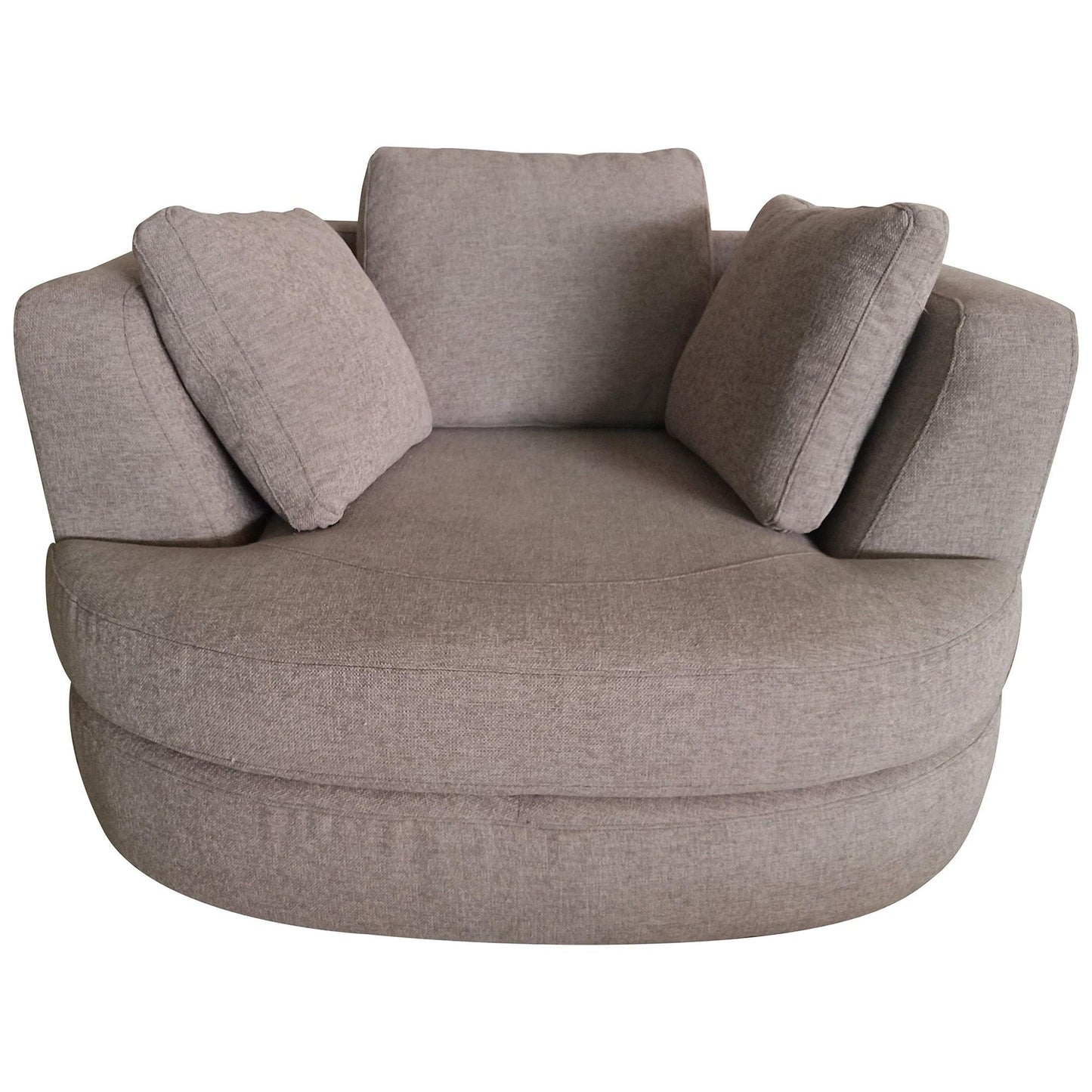 Sunshine Single Sofa Love Chair Fabric Swivel Armchair - Steel