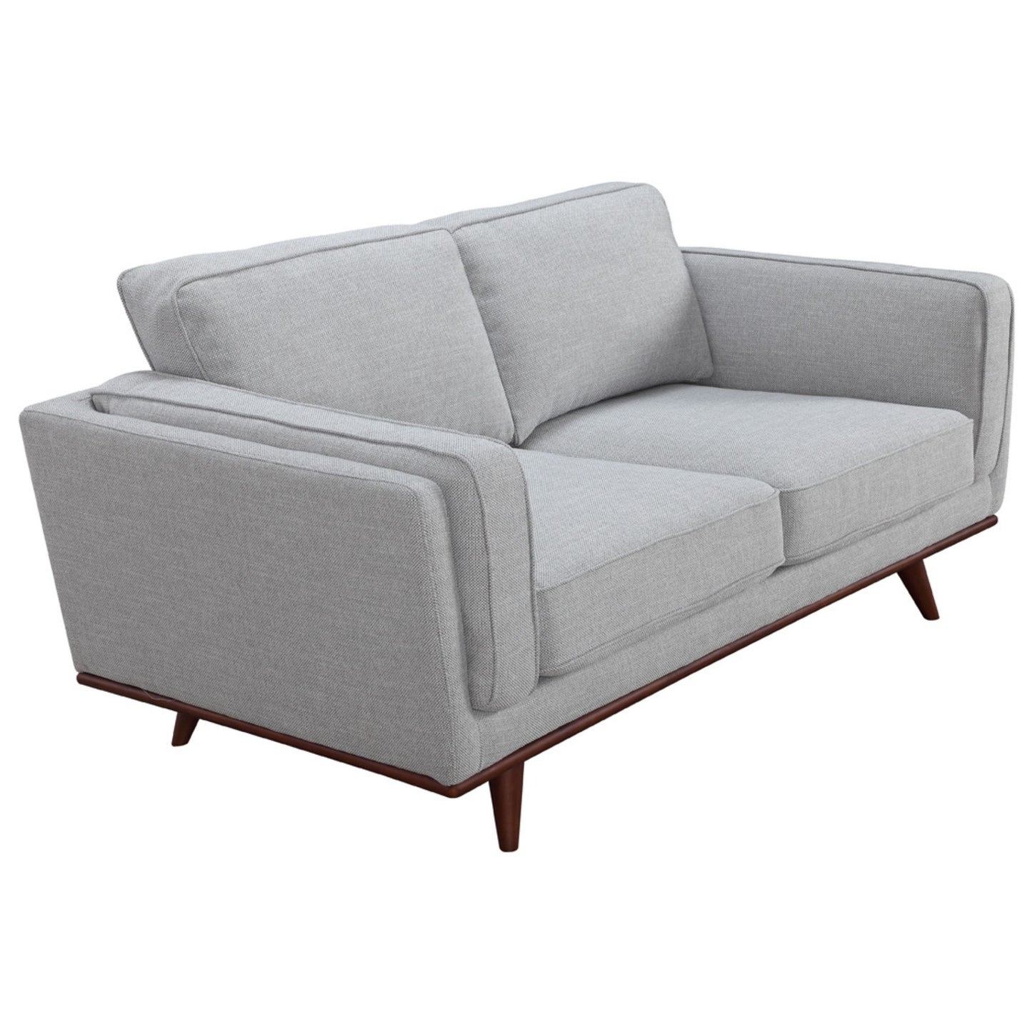 Petalsoft 2 Seater Sofa Fabric Uplholstered Lounge Couch - Grey