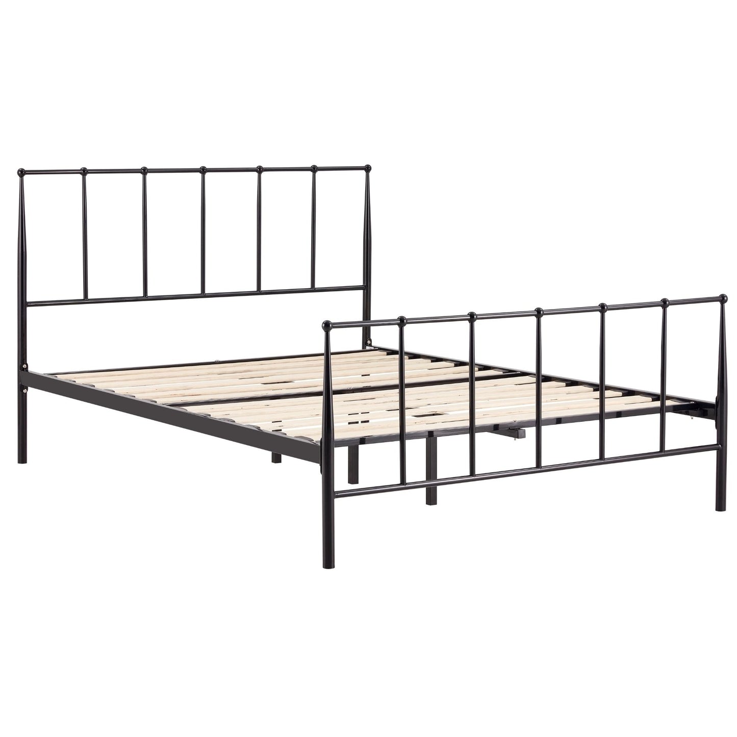 Hardy  Double Bed Size Metal Frame Platform Mattress Base - Black