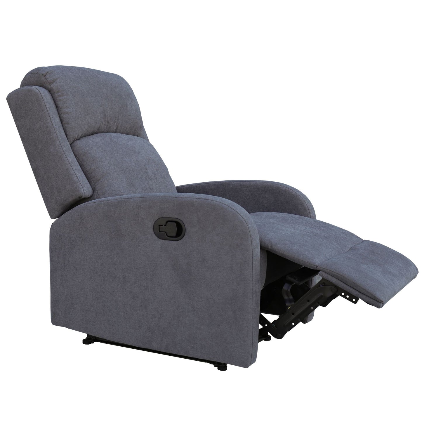 Maxcomfy Fabric Manual Recliner Lounge Arm Chair - Mid Grey