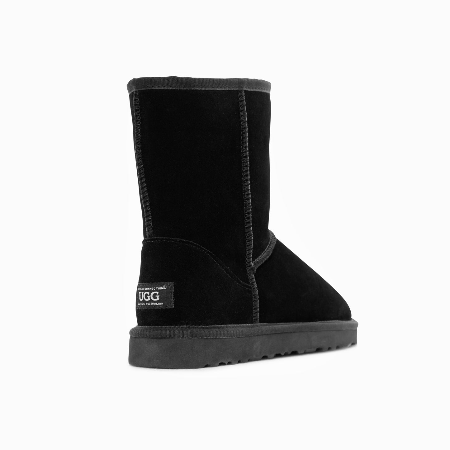 Ugg Boots Genuine Australian Sheepskin Unisex Short Classic Suede (Black, EU37)