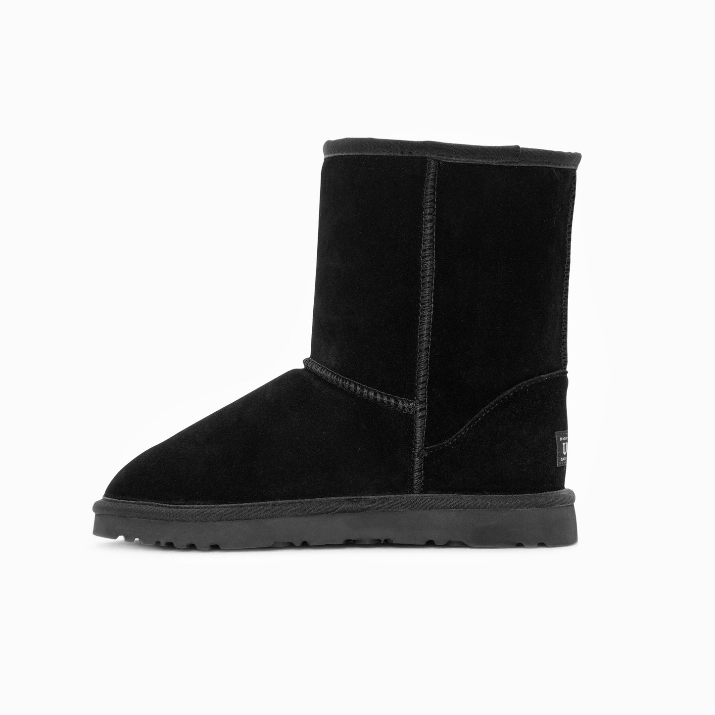 Ugg Boots Genuine Australian Sheepskin Unisex Short Classic Suede (Black, EU38)