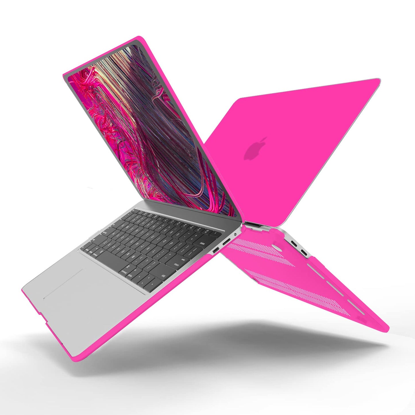 Suitable for  Hot Pink MacBook Pro 13 Inch Case 2016-2023 M1 M2 A2338 A2289 A2251 A2159 Hard Shell Case Keyboard Cover