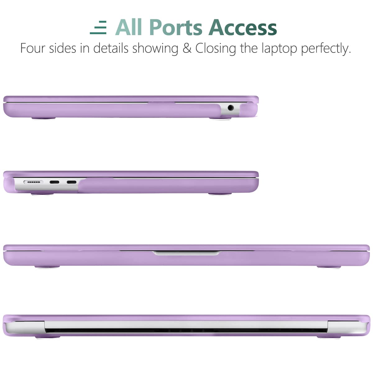 Suitable for  2023 2022 MacBook Air 13 inch case M2 Model A2681 Hard Shell Case Keyboard Cover Purple