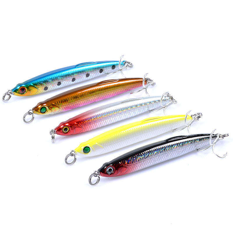 5x Pencil minnow 7.5cm Fishing Lure Lures Surface Tackle Fresh Saltwater