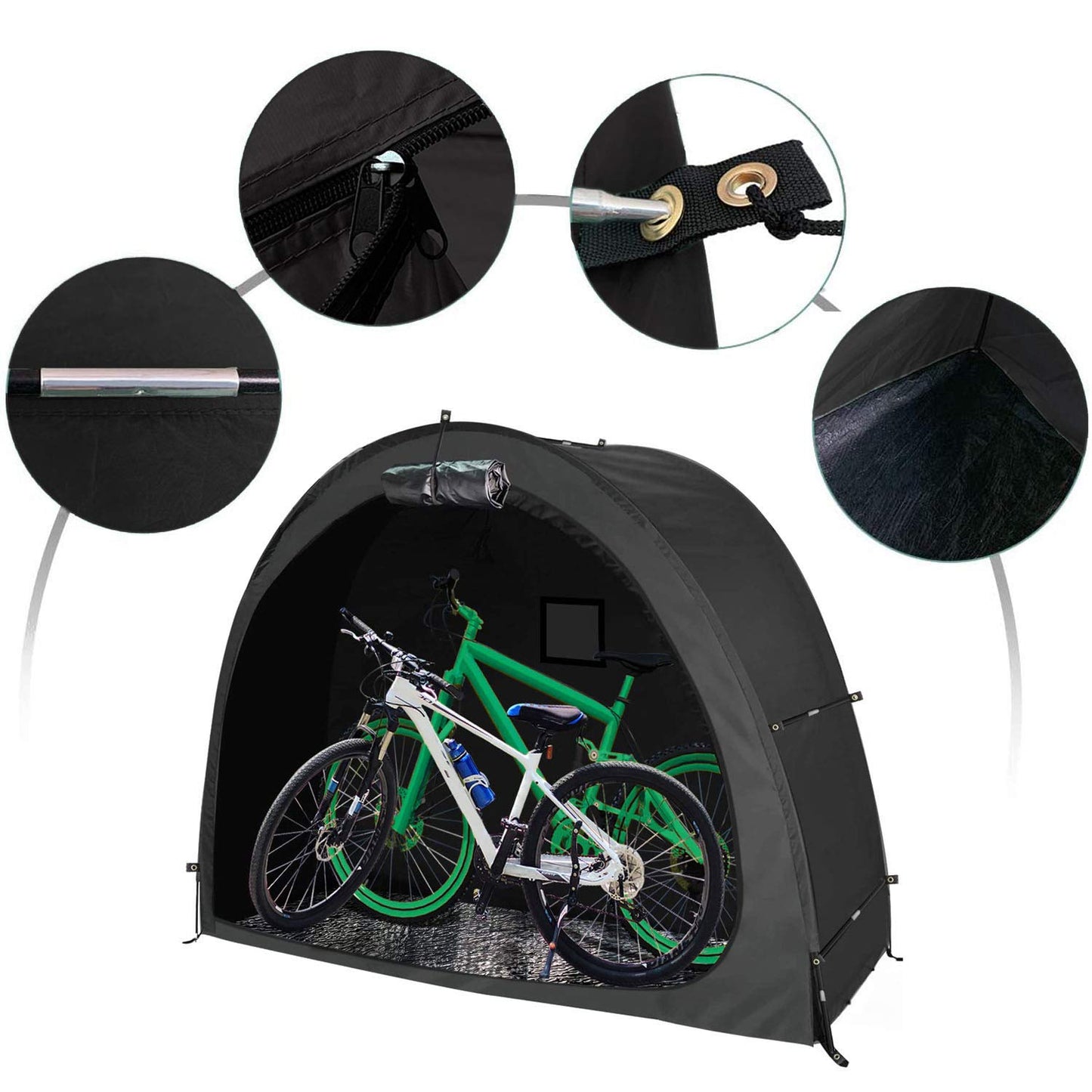 Bike Cover Storage Tent Durable Waterproof Anti-Dust Foldable Outdoor Tools Storage Shed